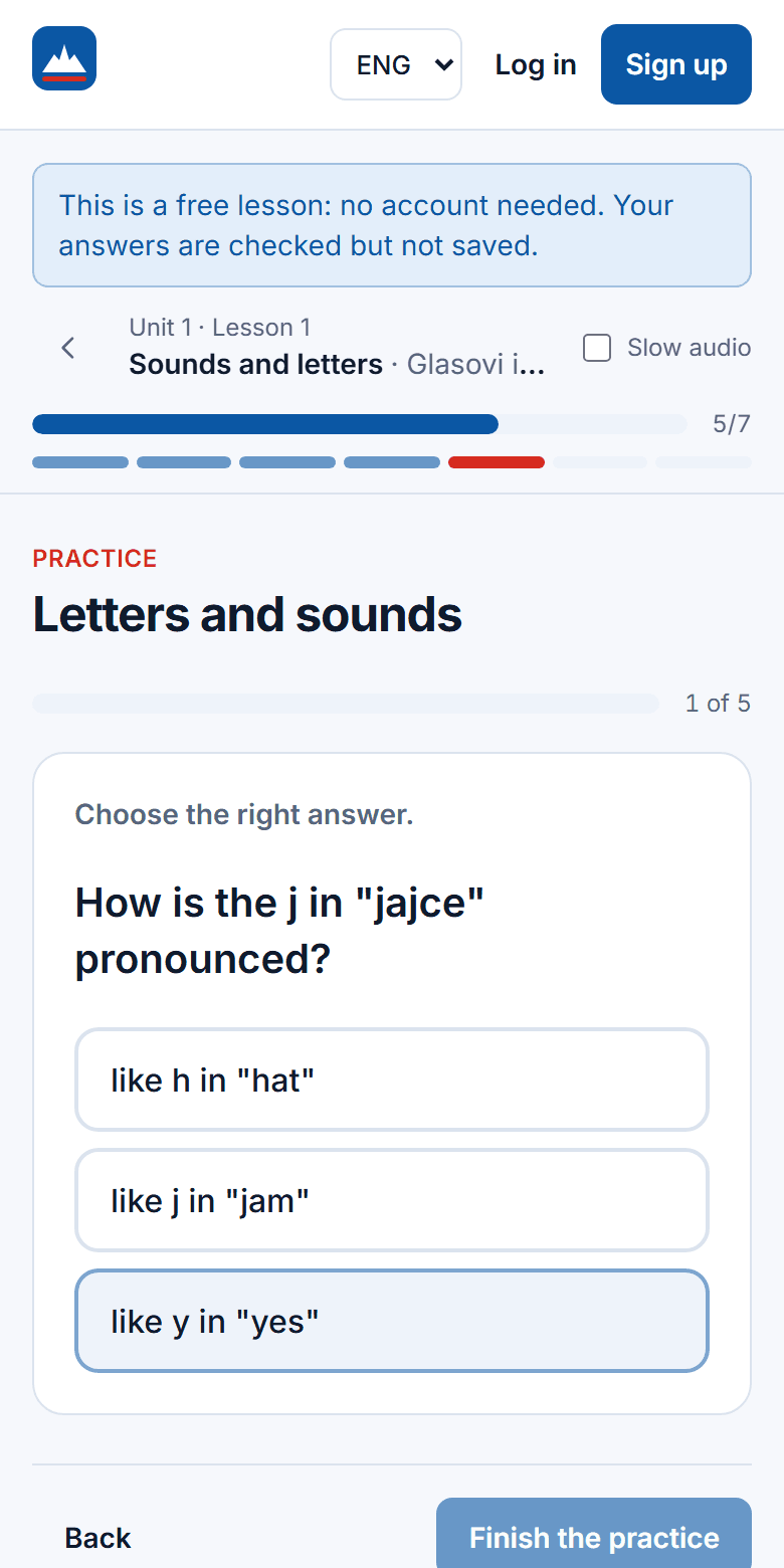 Exercises that check every answer
